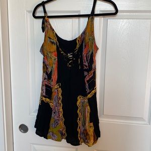 Sexy abstract print top, large.